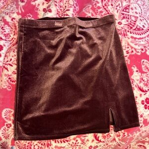 Forever 21 Brown Mini Pencil Skirt with Slit